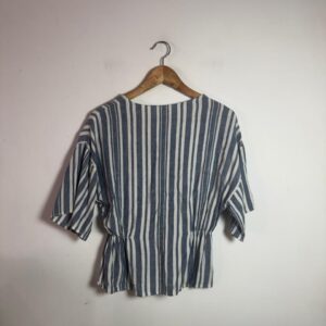Blusa Listrada Azul e Branca – tam M