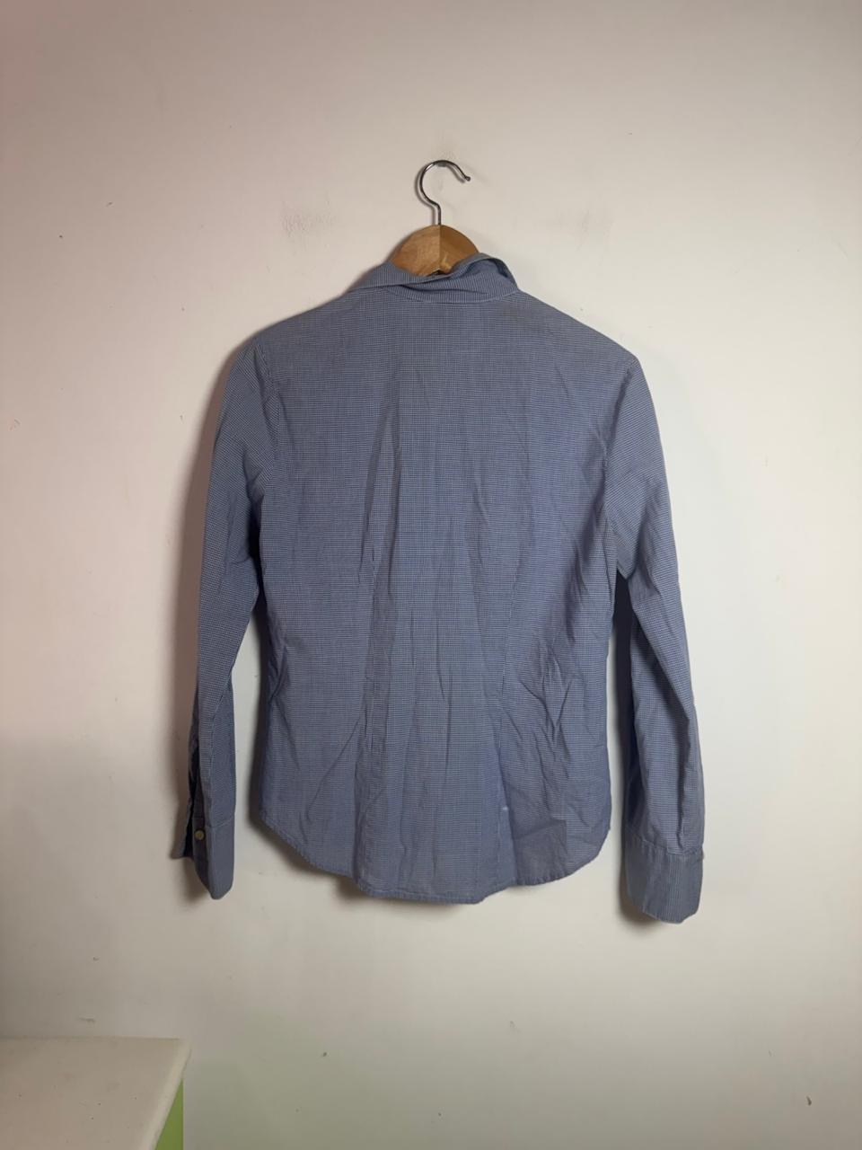 Camisa social Azul e Branco Quadriculada – GAP – tam P - Imagem 2