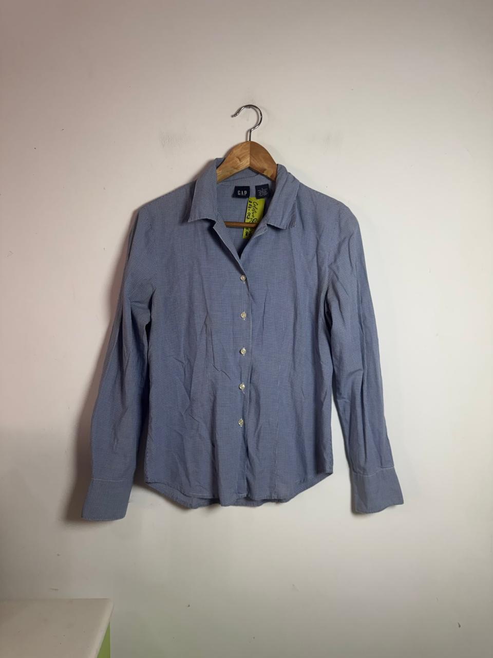 Camisa social Azul e Branco Quadriculada – GAP – tam P