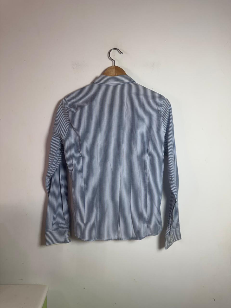 Camisa azul e branco listrada – George – tam 42 - Imagem 2