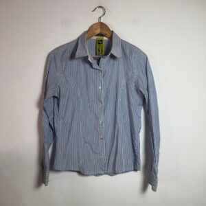 Camisa azul e branco listrada – George – tam 42