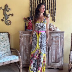 Vestido Longo Estampado Floral – Farm – tam M